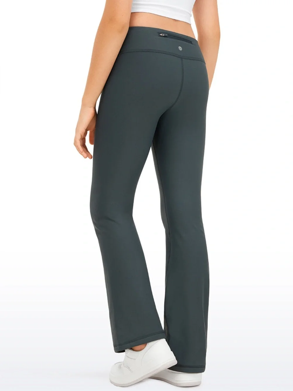 CRZ YOGA Thermal Fleece Lined Soft Girls Flare Leggings Bundle of 2- Sz L / 12yr